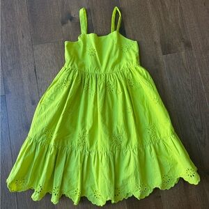 Zara Bright Yellow cotton dress. Used twice like new!!! Size 9